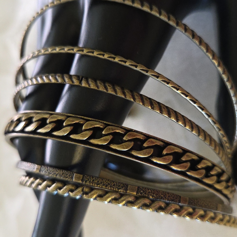 Brass Bangle Bracelets